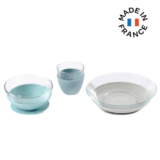 Béaba Coffret repas verre Duralex Jungle   Béaba Coffret repas verre Duralex Jungle