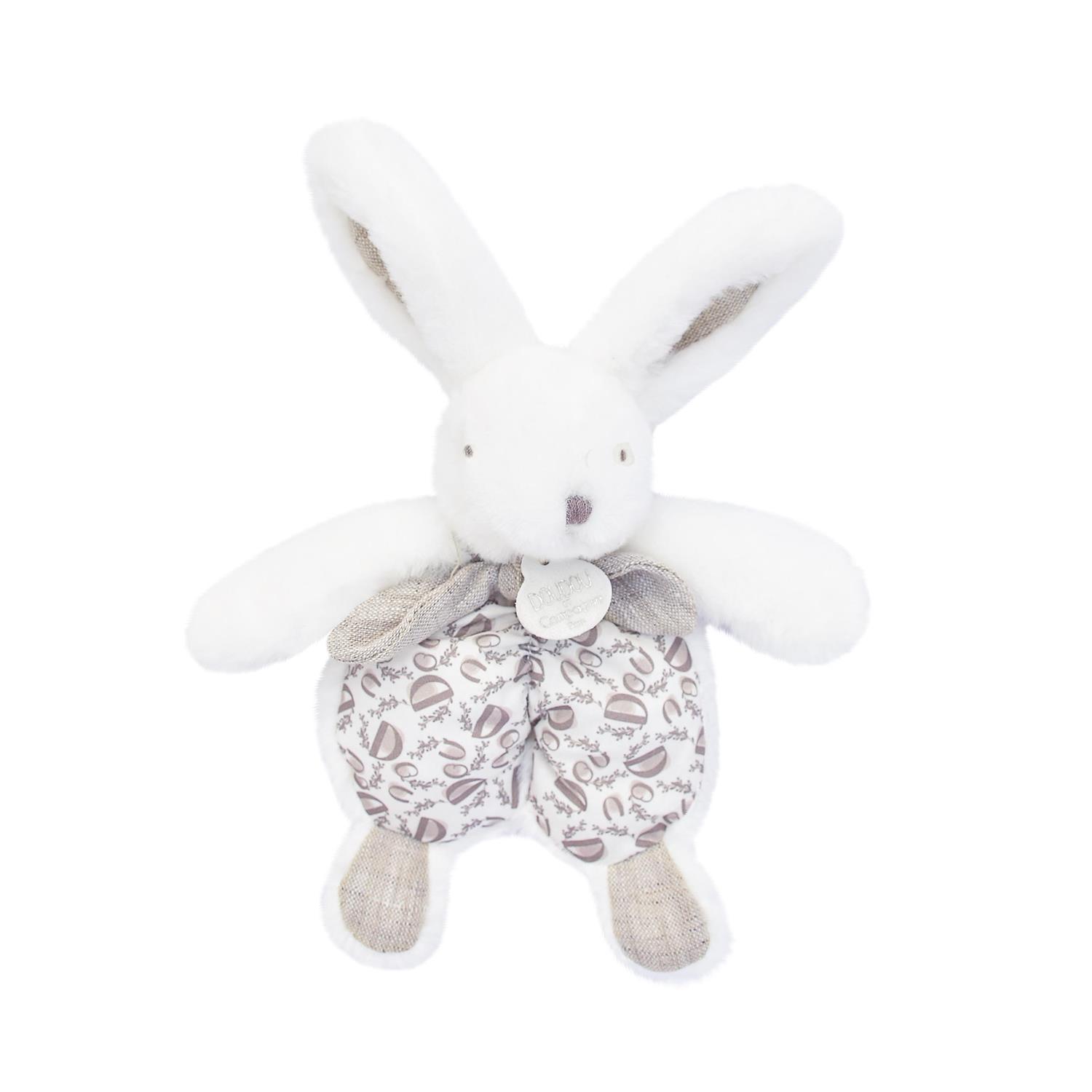 Doudou petit lapin BLANC Doudou & Compagnie