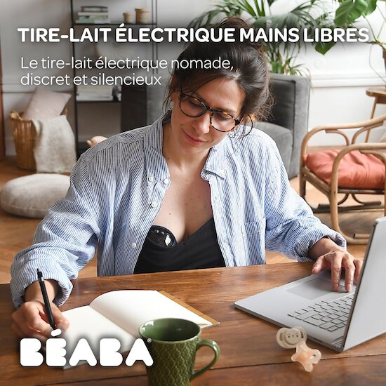 Béaba Tire-lait électrique Mains libres Night Blue 