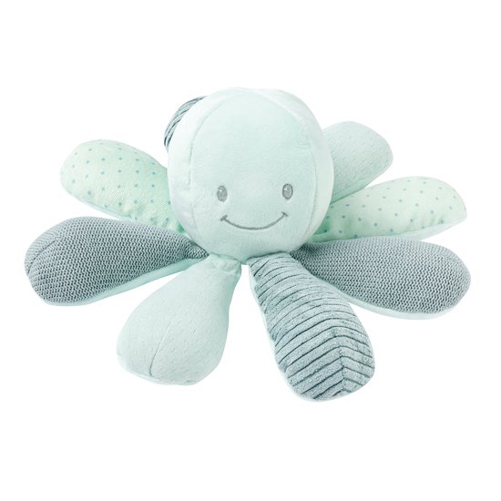 Nattou Peluche d'activités poulpe Vert 