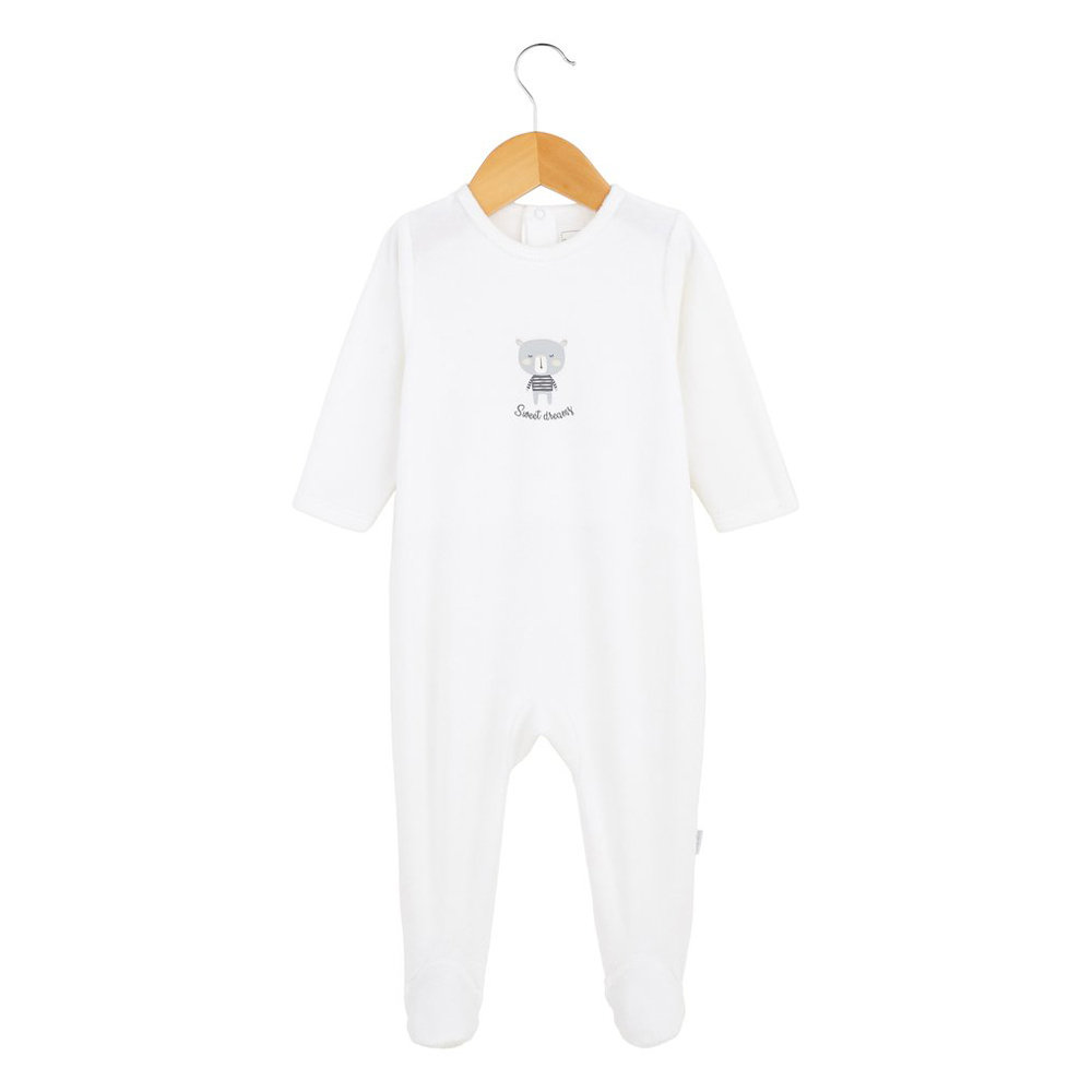 P’tit bisou - Pyjama ours Rose BLANC P’tit bisou