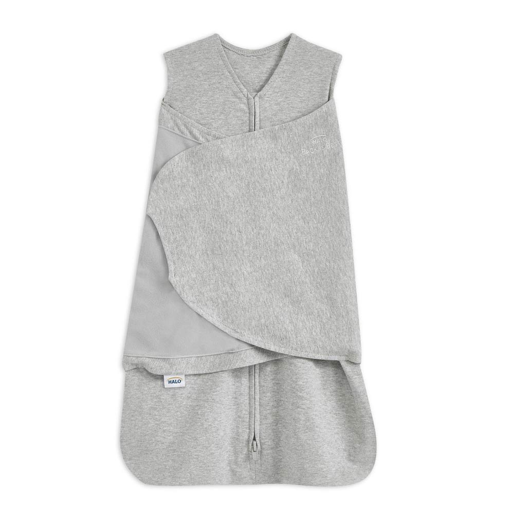 Lange d'emmaillotage 3 en 1 HALO® SleepSack® TOG 1,5 100% Coton GRIS Aden et Anais