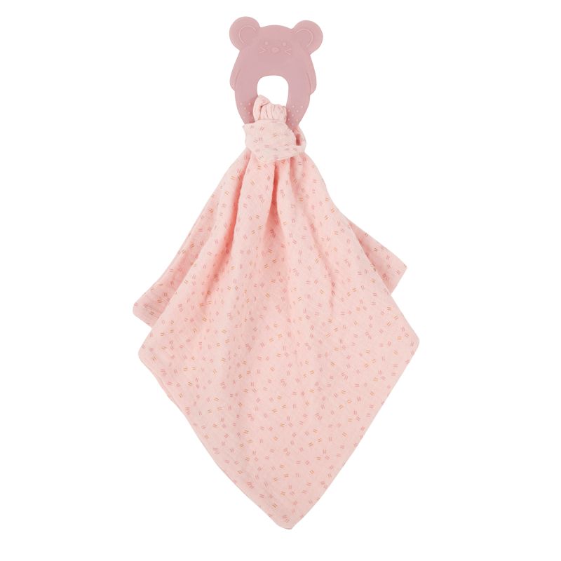 Nattou - Anneau de dentition avec doudou ROSE Nattou