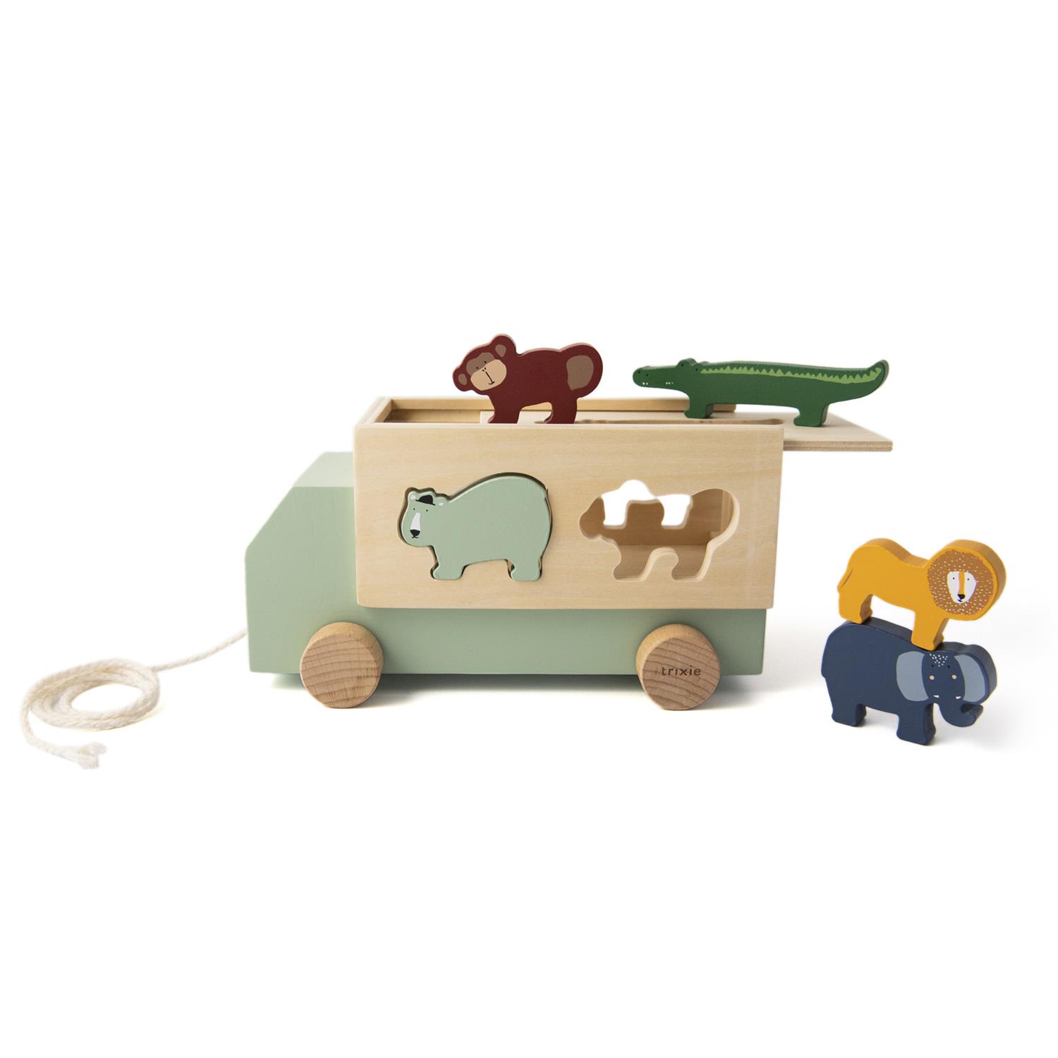 Camion en bois animaux MULTICOLORE Trixie