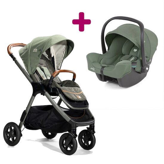 JOIE - Poussette DUO EVALITE double + I-SNUG 2 Shale - Cdiscount