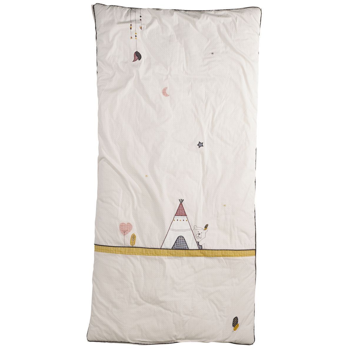 Edredon Timouki BLANC Sauthon Baby Déco