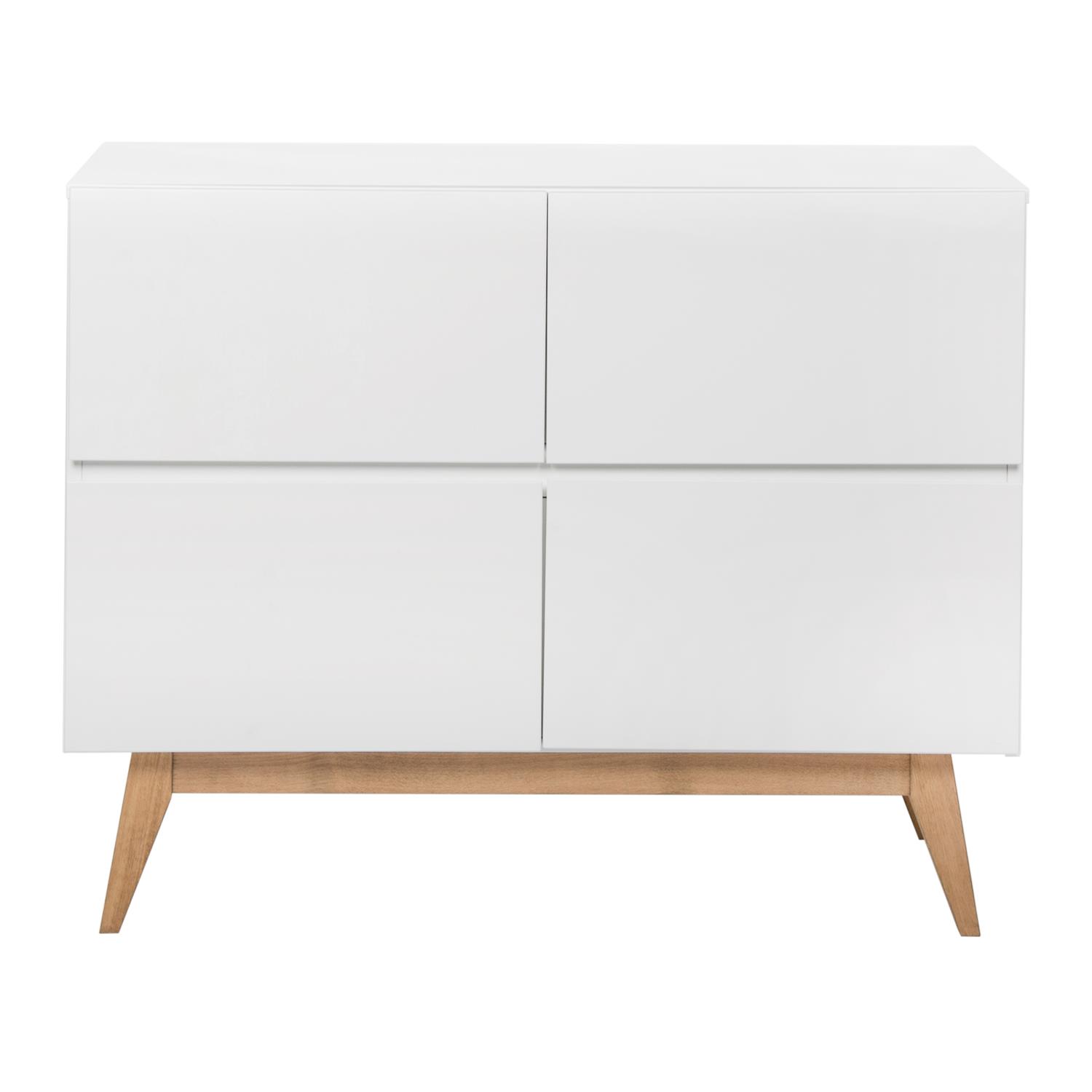 Commode 4 Tiroirs trendy BLANC Quax