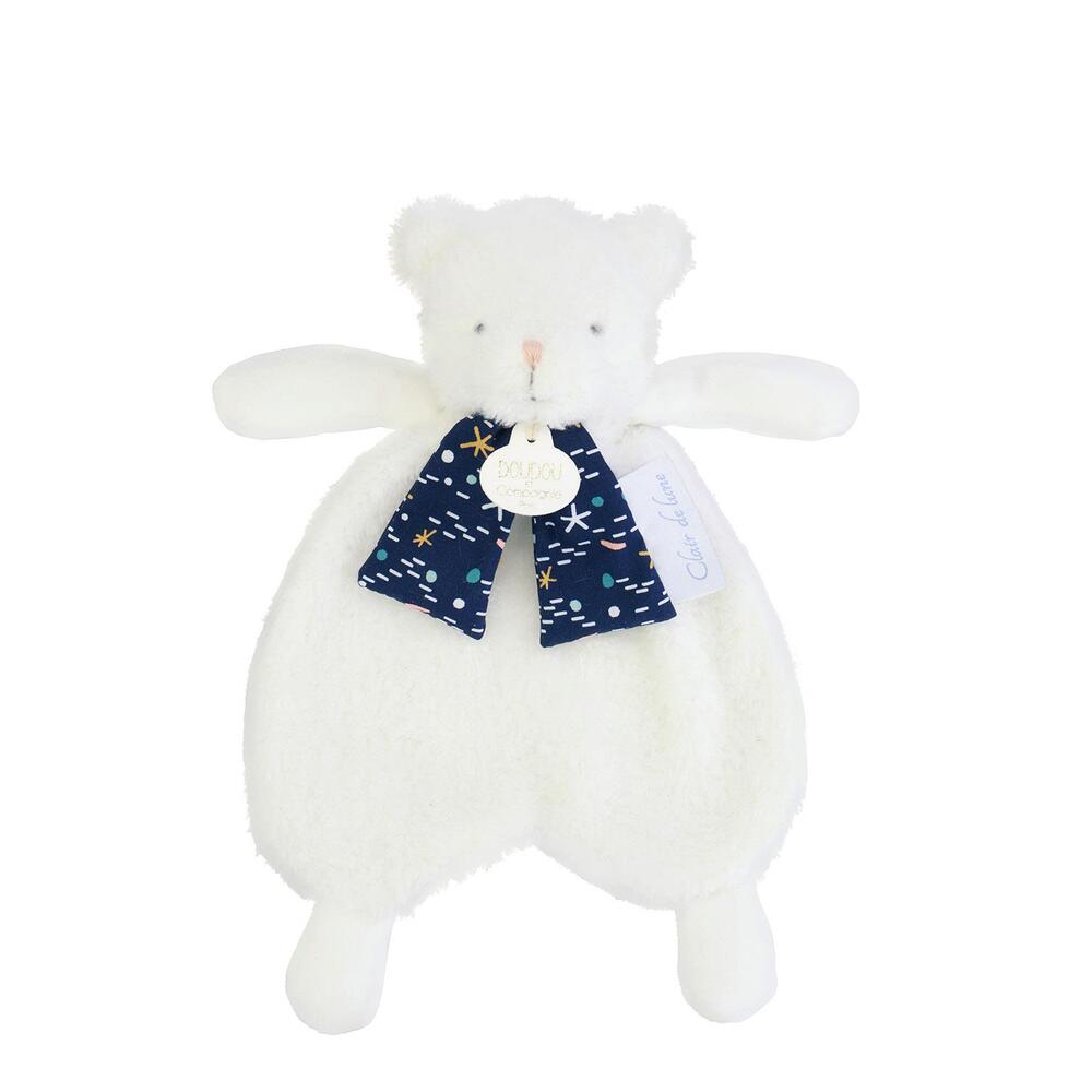 Doudou Ours Clair de lune BLANC Doudou & Compagnie