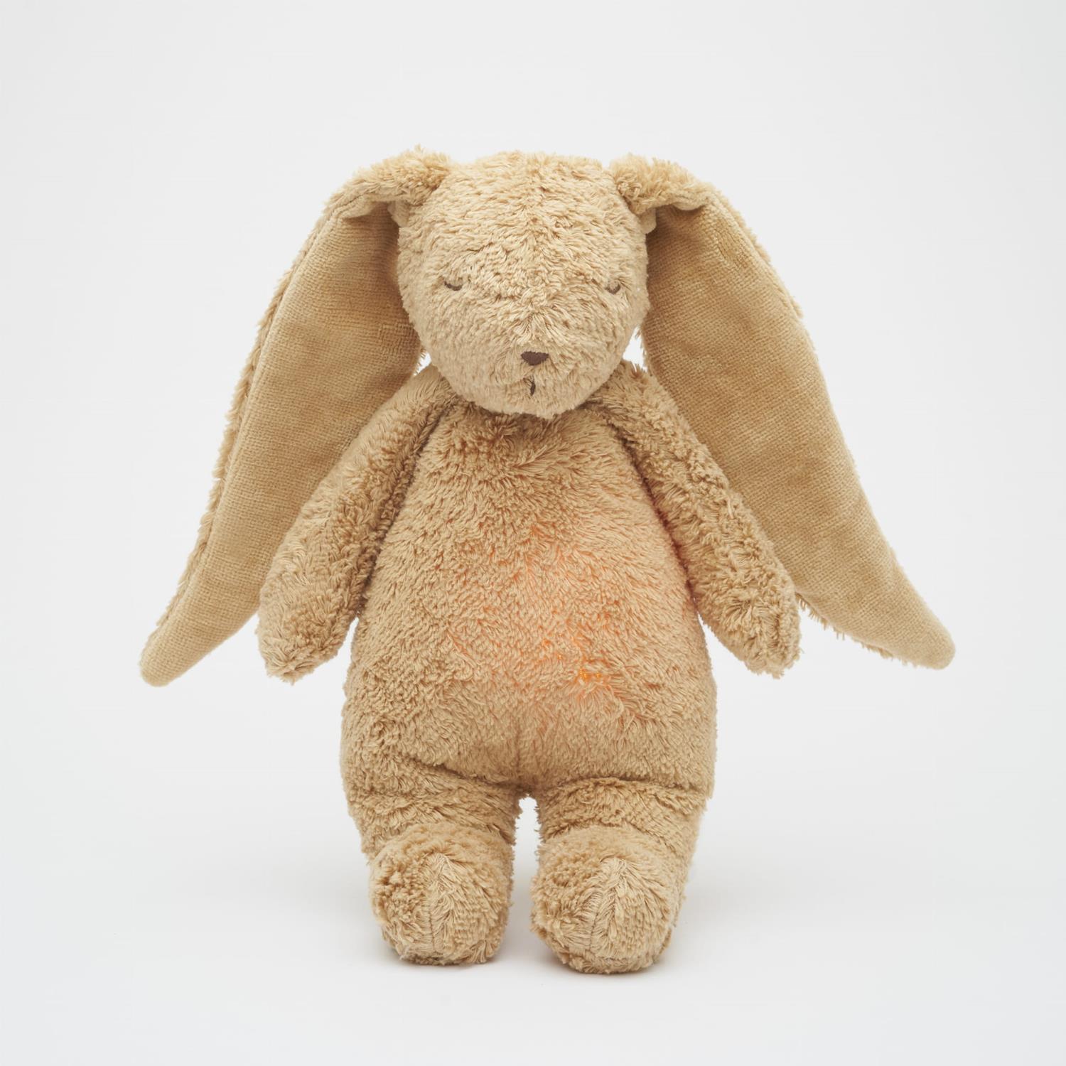 BB & Co - Peluche lapin nature bio avec sons & lumières BEIGE BB&Co