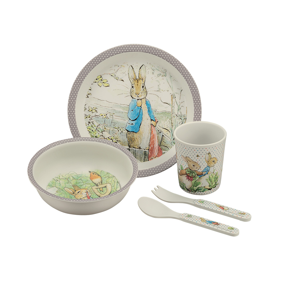 Coffret repas Bambou Beatrix Potter GRIS petit jour paris