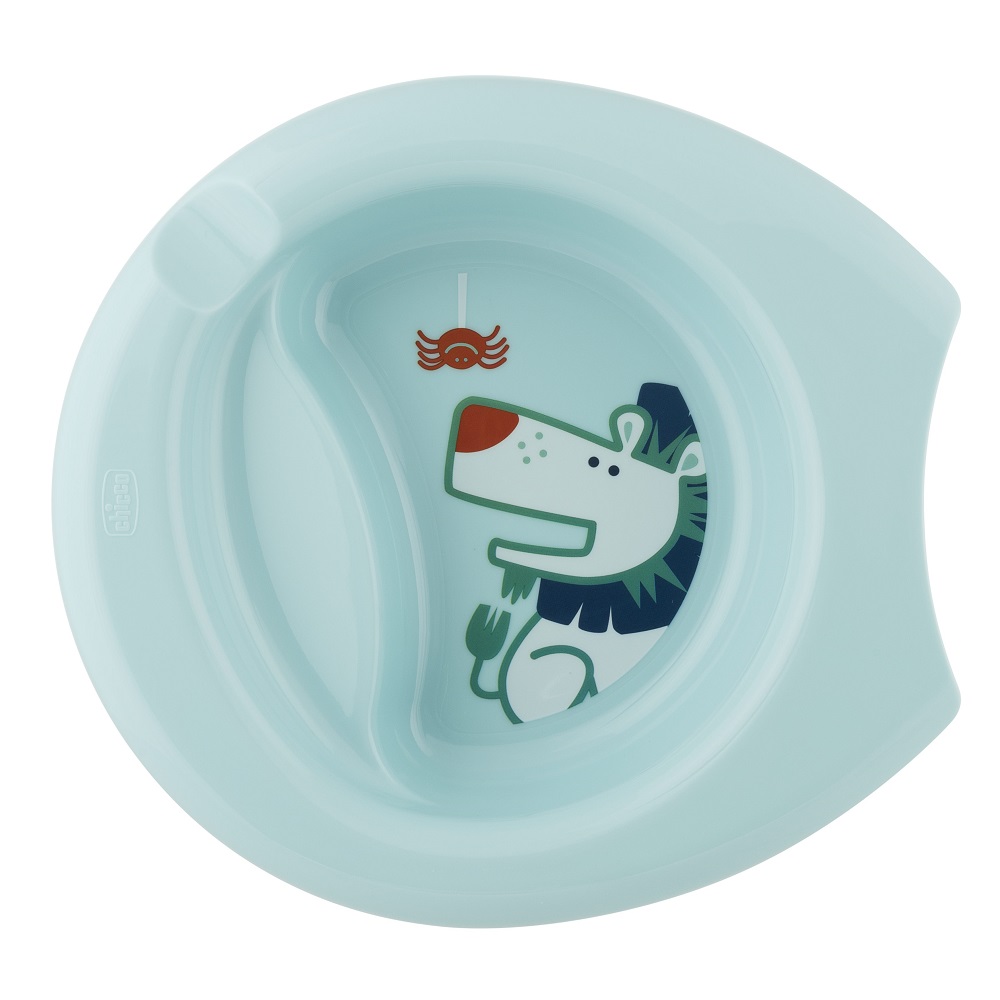 Assiette creuse décorée avec rebord - 6m+ BLEU Chicco