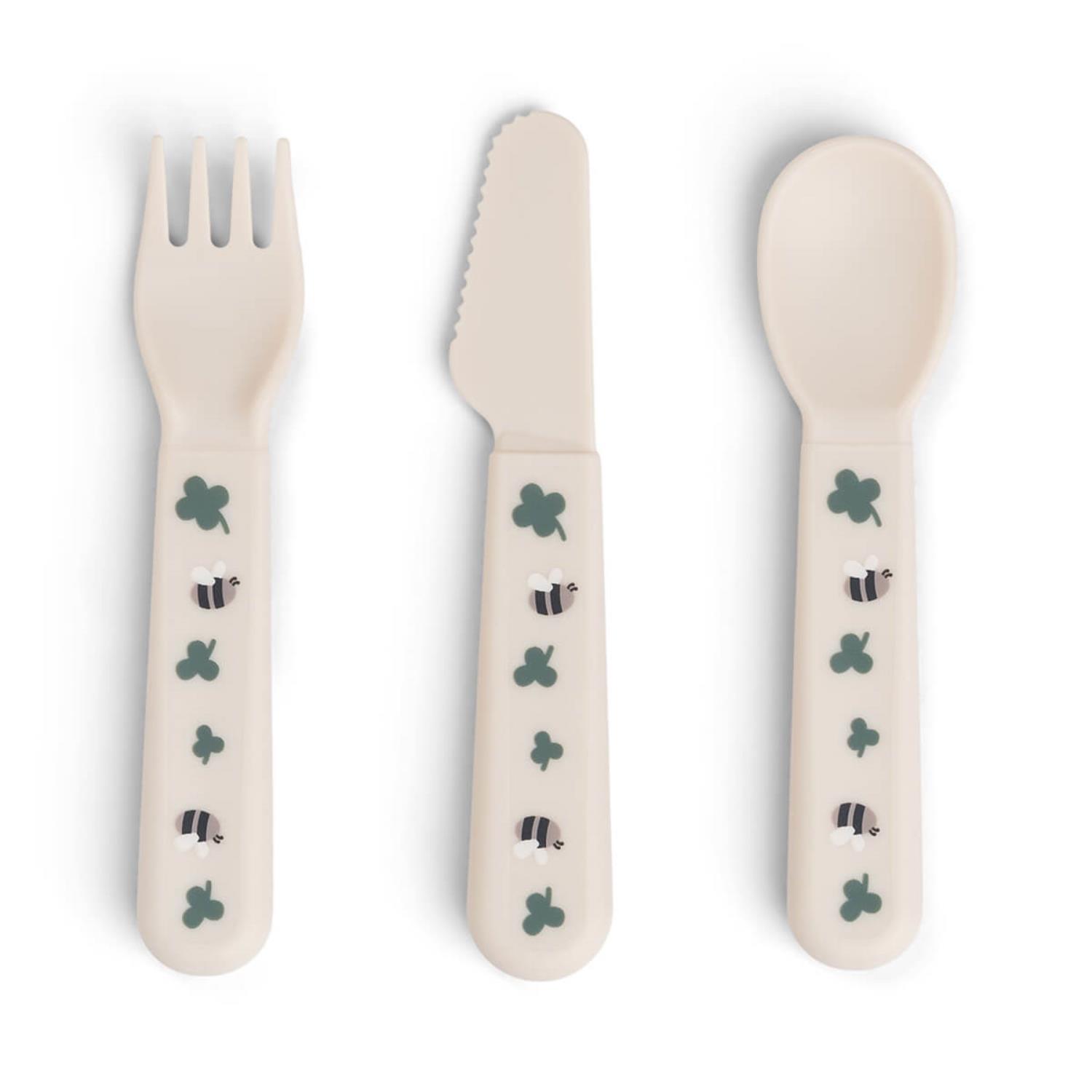 Foodie couverts set de 3 Tiny farm BEIGE Done by Deer
