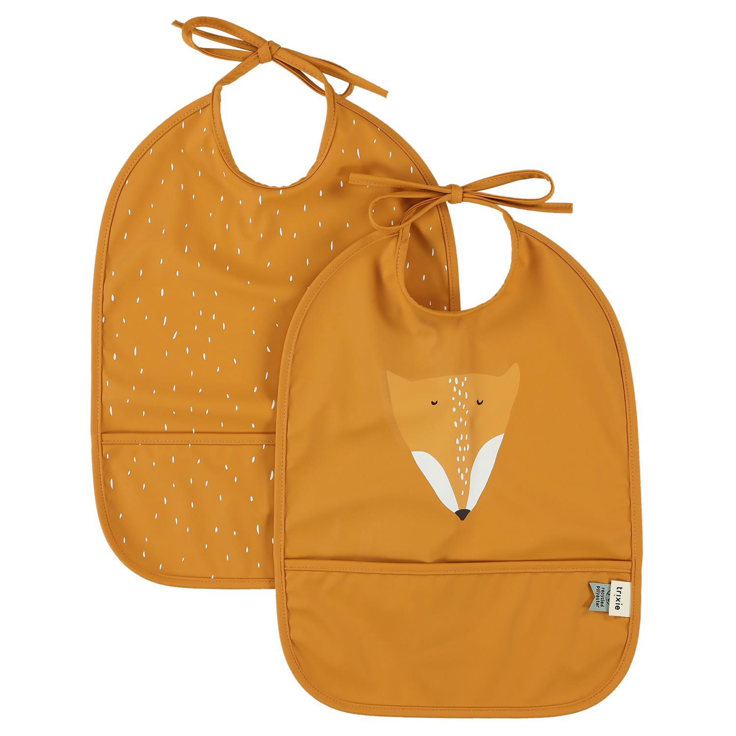 TRIXIE - Bavoir 2 pièces imperméable ORANGE Trixie