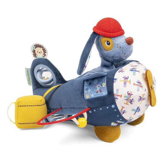 Lilliputiens Jules Avion d'activités Bleu 12 mois