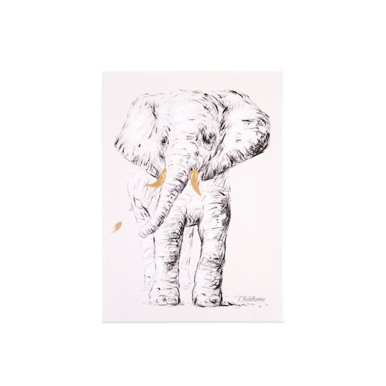 Childhome Peinture Eléphant Blanc 