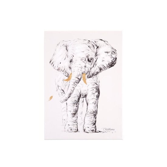 Childhome Toile décorative Animaux Eléphant 