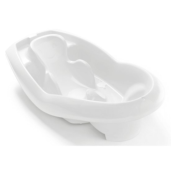 Thermobaby Baignoire ergonomique Lagon 2 en 1 Blanc Muguet 