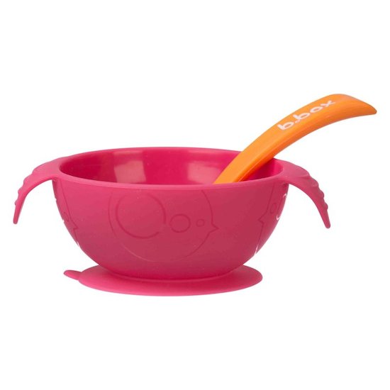 Bbox Set premier repas bol ventouse et cuillère en silicone Strawberry Shake 