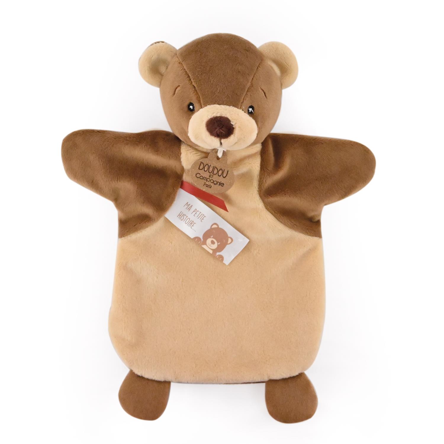 Doudou & Compagnie - Doudou marionnette MARRON Doudou & Compagnie