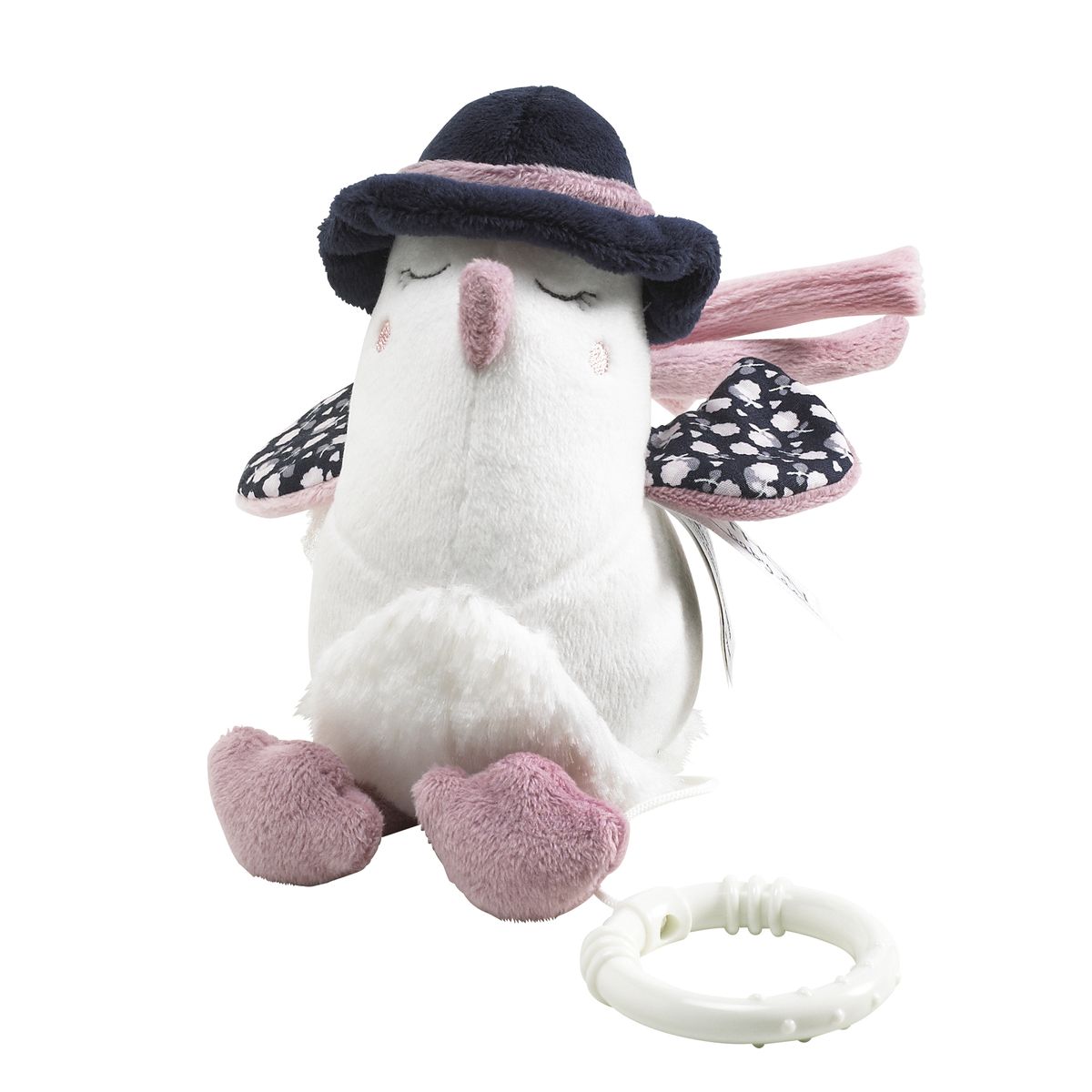Sauthon - Mini peluche musicale Miss Fleur de Lune ROSE Sauthon