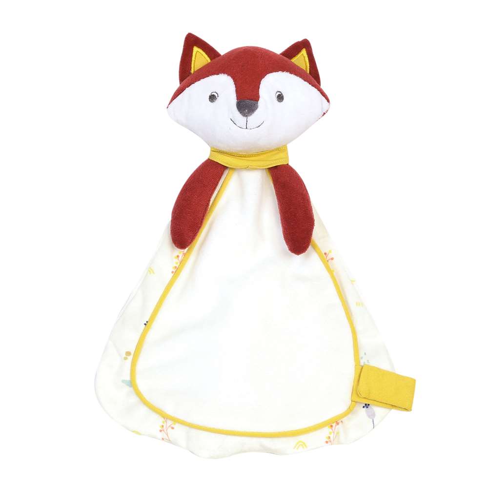 Trois Kilos Sept - Doudou renard  Cache cache en fôret BLANC Trois Kilos Sept