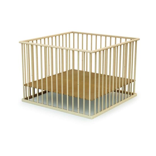 Formula Baby Parc en bois Brut 100X100 cm