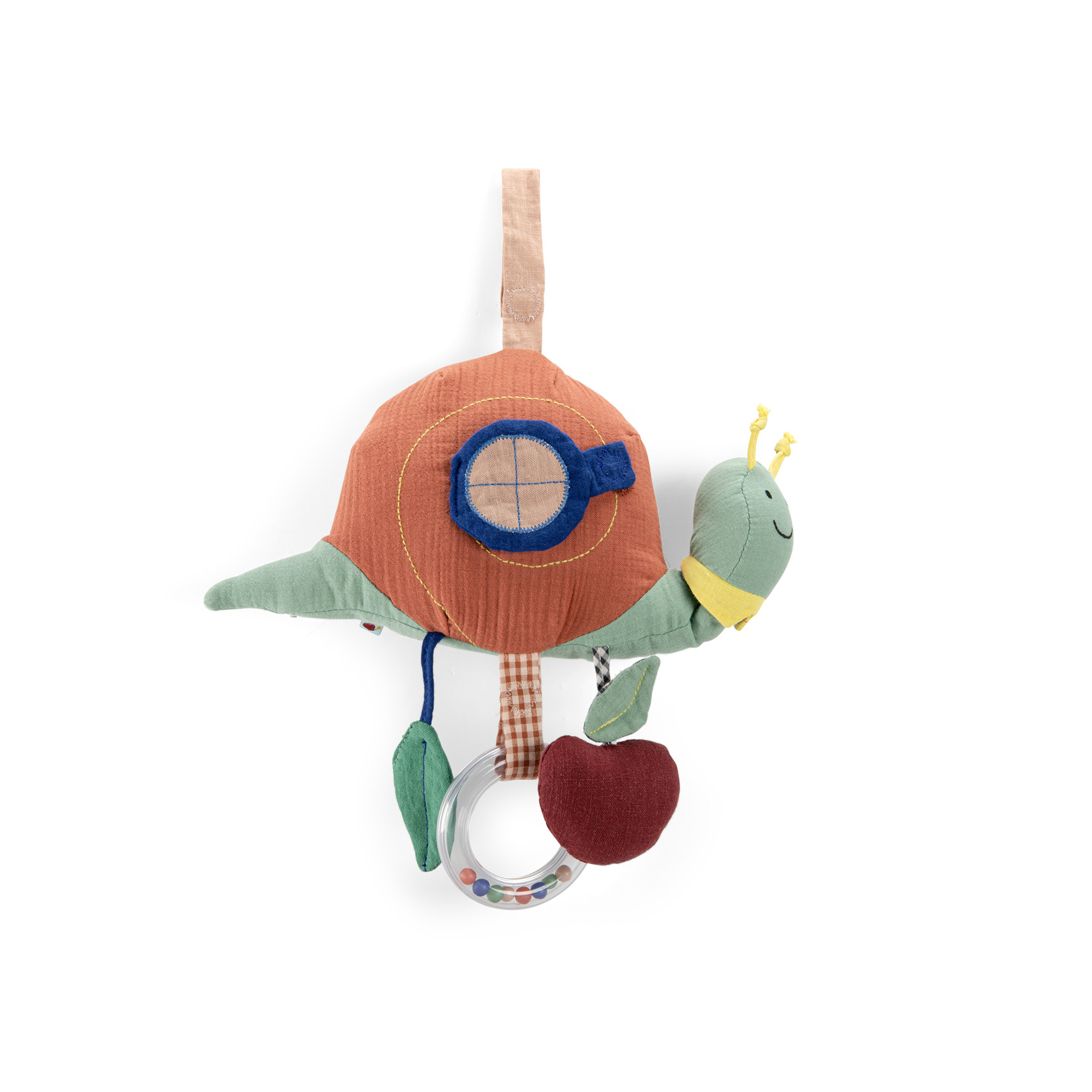 MOULIN ROTY - Escargot d'activités à suspendre Pomme des bois MULTICOLORE Moulin Roty