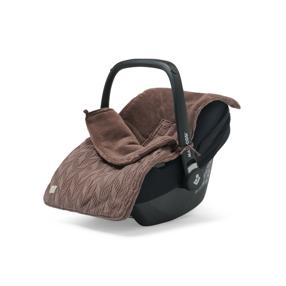 Jollein - Nid d'Ange pour coque Spring Knit MARRON Jollein