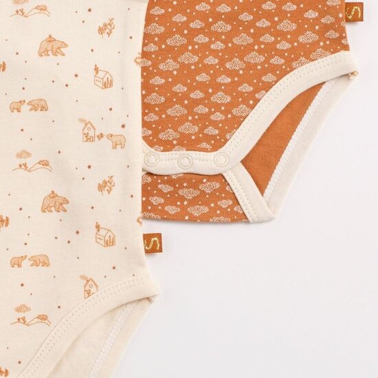 Sauthon Lot de 3 bodies manches courtes Orsino Beige 3 mois Sauthon Lot de 3 bodies manches courtes Orsino Beige 3 mois