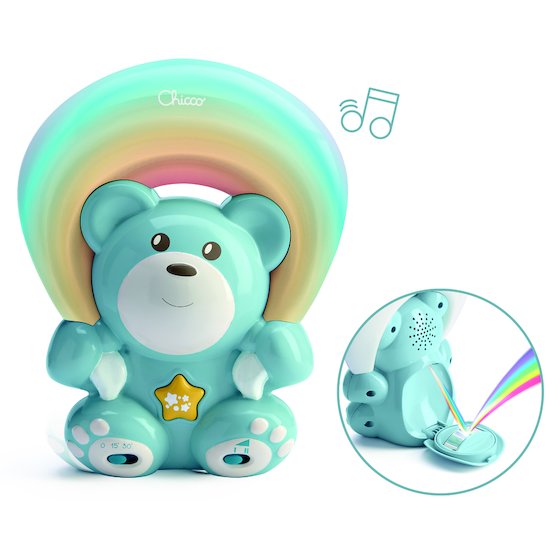 Veilleuse musicale peluche Petit Ourson Bleu - Made in Bébé