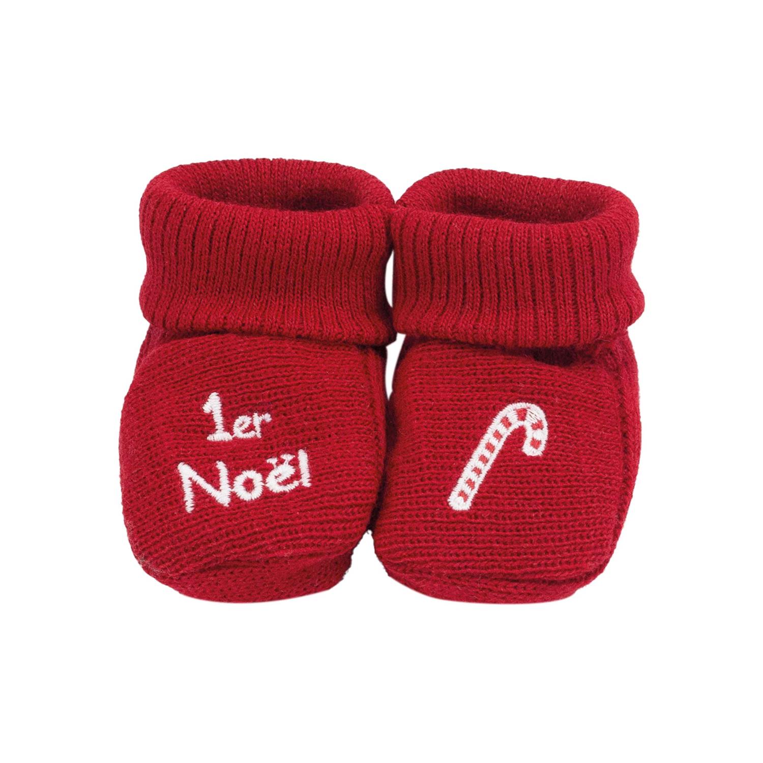 Trois Kilos Sept - Chaussons de noël sucre d'orge ROUGE Trois Kilos Sept