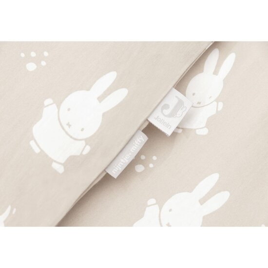 Jollein Housse de couette et taie Miffy Nougat 100x140 cm Jollein Housse de couette et taie Miffy Nougat 100x140 cm