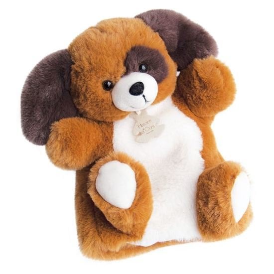 Histoire d'Ours Peluche Marionnette Douce Marron 25 cm