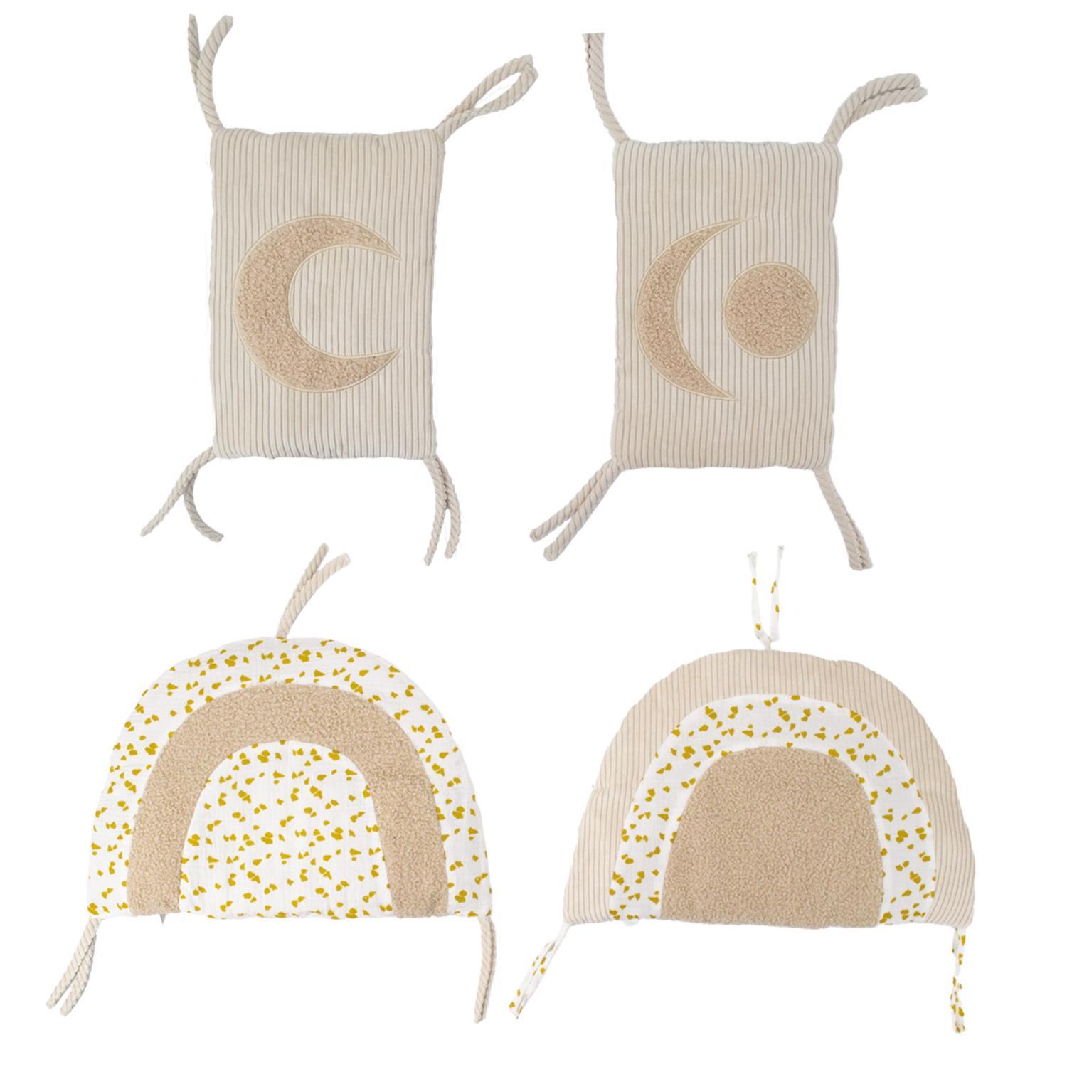 Tour de lit modulable BEIGE Domiva