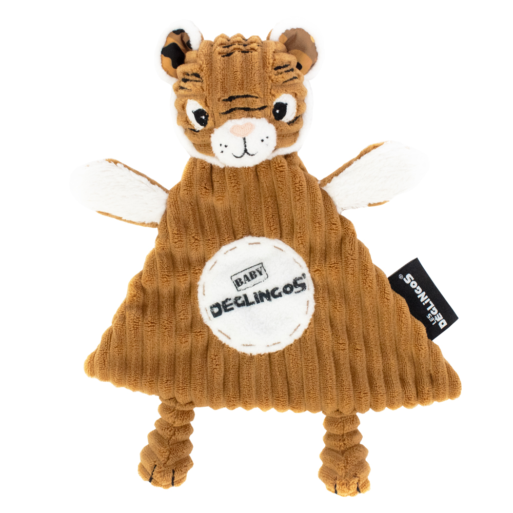 LES DEGLINGOS - Doudou Speculos le Tigre MARRON Les Déglingos
