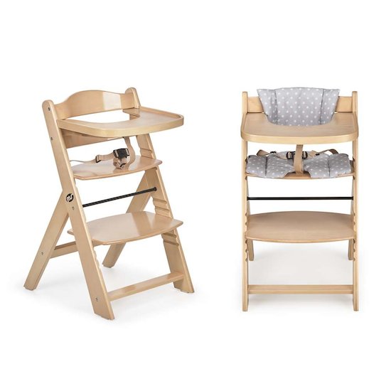 MS Innovaciones Chaise haute évolutive Naturel/Gris 6 mois+ MS Innovaciones Chaise haute évolutive Naturel/Gris 6 mois+