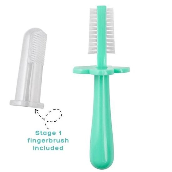 Grabease Brosse à dents ergonomique double face Vert Clair 