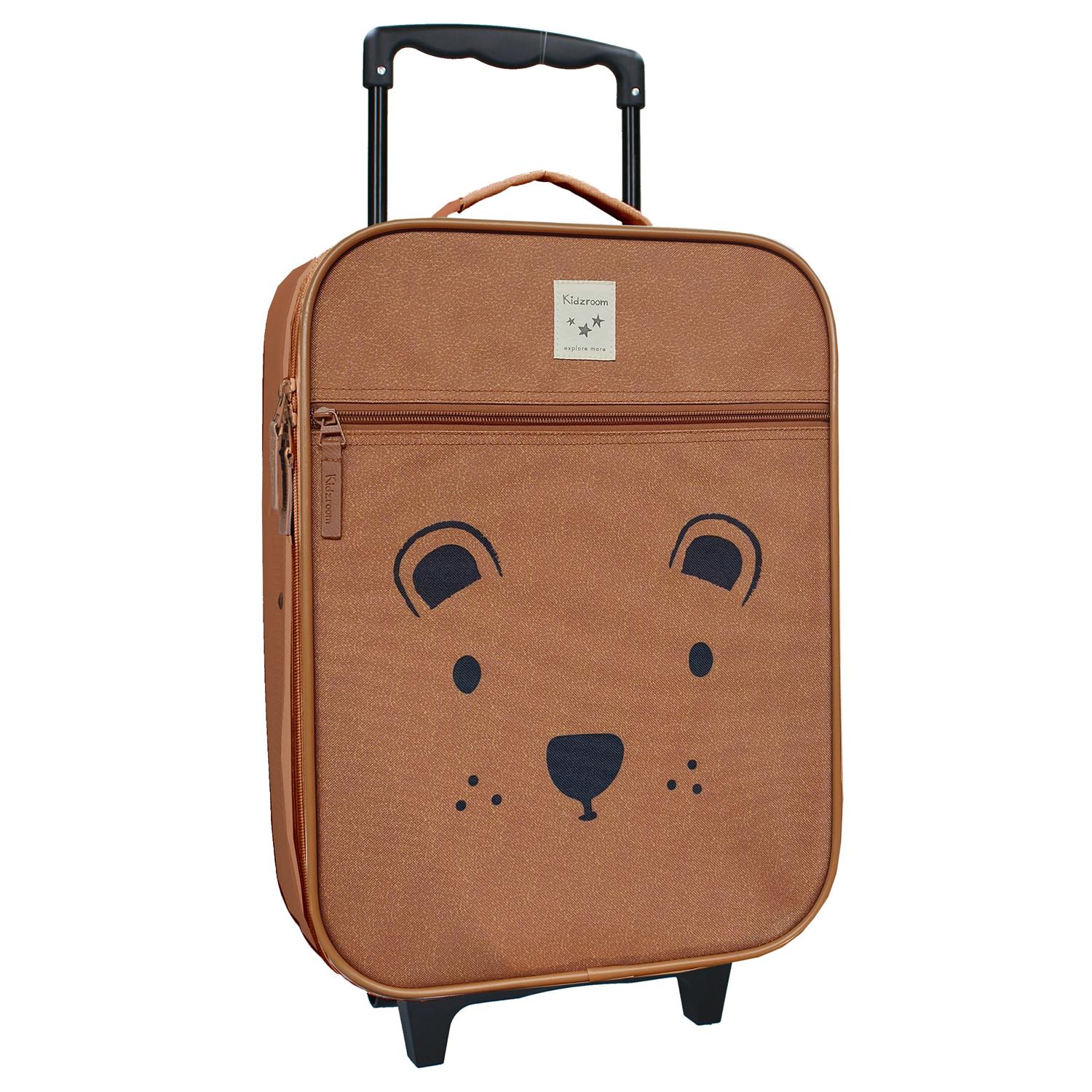 BB & Co - Valise à roulettes enfant ours ROSE BB&Co