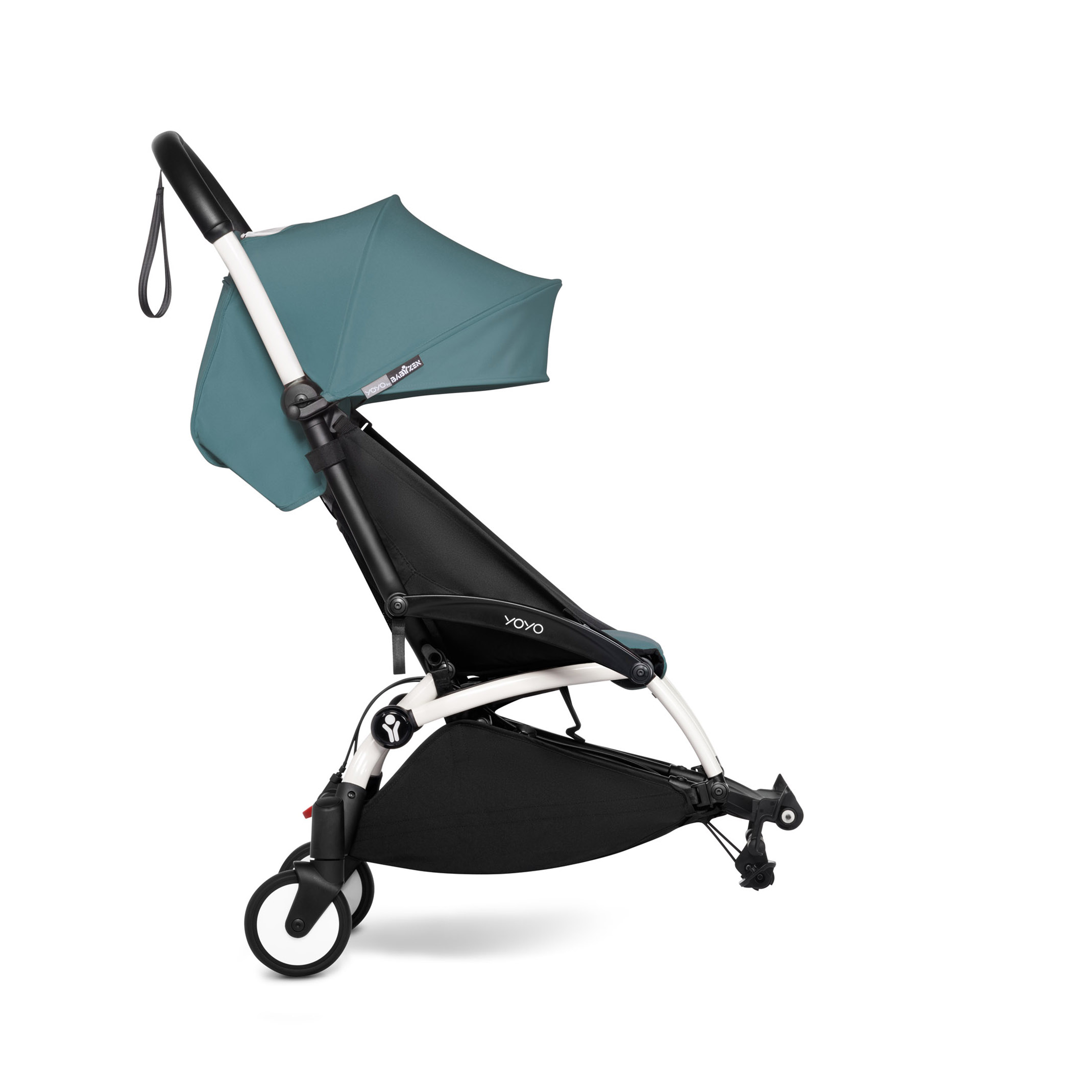 Babyzen - Cadre blanc poussette YOYO² Connect + Pack 6+ Aqua  BABYZEN