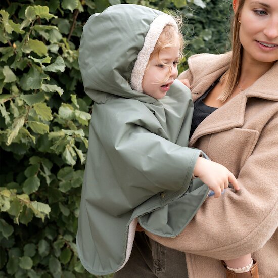 Bemini Poncho teddy Coated Green 78 9-36 mois Bemini Poncho teddy Coated Green 78 9-36 mois