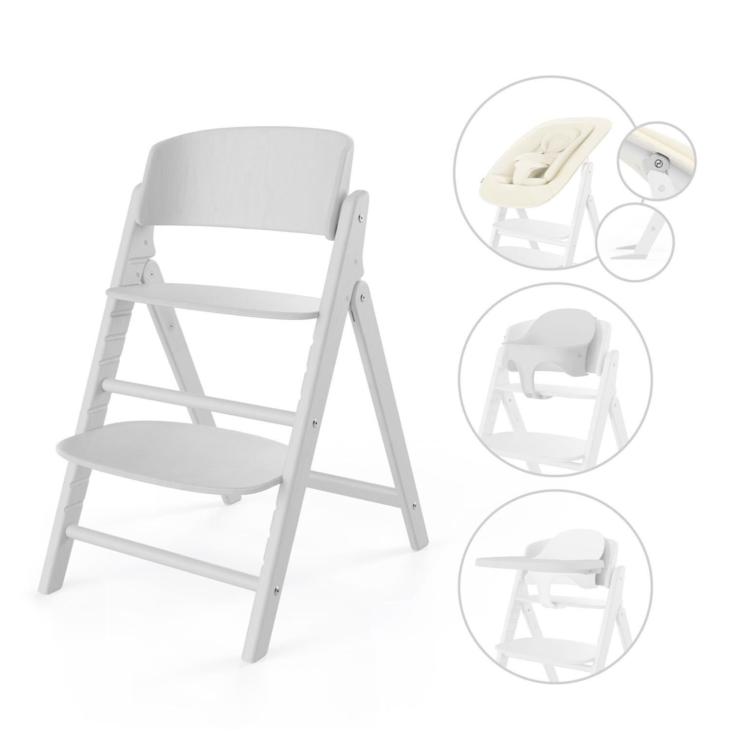 Cybex - Chaise Haute Click & Fold 4-en-1 BLANC Cybex