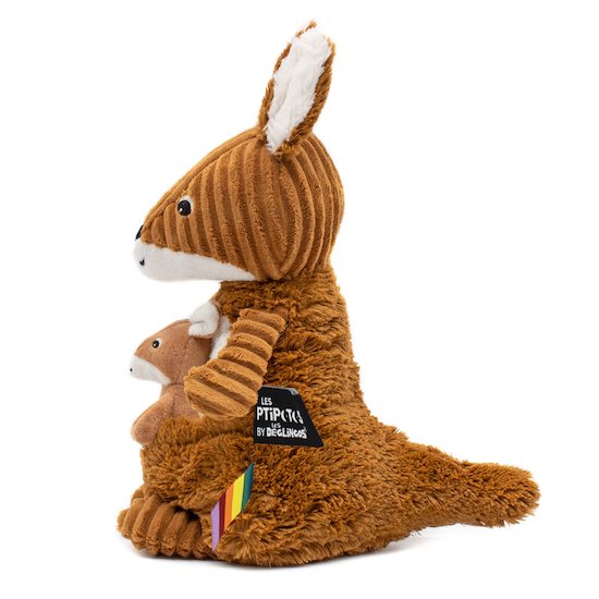 Les Déglingos Peluche Ptipotos Le Kangourou Cassonade  Les Déglingos Peluche Ptipotos Le Kangourou Cassonade