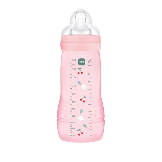 MAM Biberon Easy Active Coloré Tétine Débit X Berry 330 ml