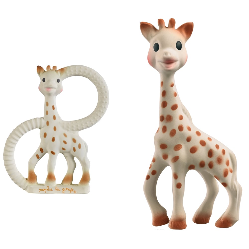 Sophie la girafe + chewing rubber So'pure, Jouet dès la naissance de Sophie  la girafe