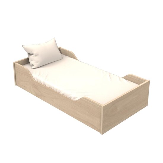 Sauthon Little big bed Tokyo Chêne Suave - Hêtre Vernis Naturel 70x140 cm Sauthon Little big bed Tokyo Chêne Suave - Hêtre Vernis Naturel 70x140 cm