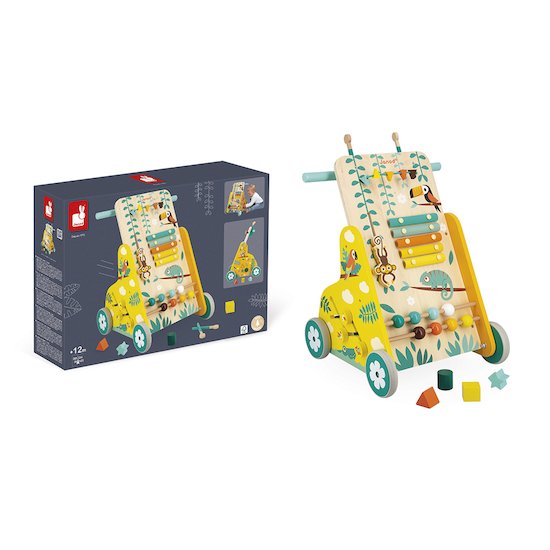 Janod Chariot multi-activités Tropik Multicolore  Janod Chariot multi-activités Tropik Multicolore