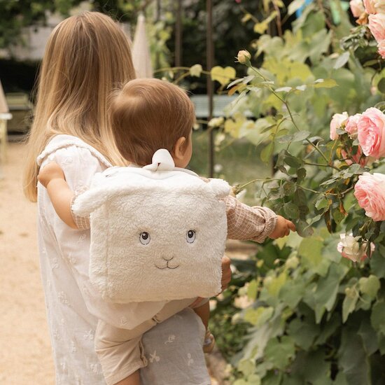 Trois Kilos Sept Sac à dos Wooly Blanc  Trois Kilos Sept Sac à dos Wooly Blanc