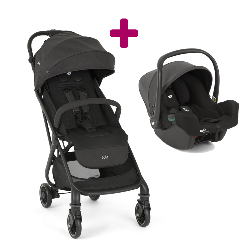 Joie - Poussette combinée 3-en-1 Versatrax avec coque-auto i-Snug 2 i-Size