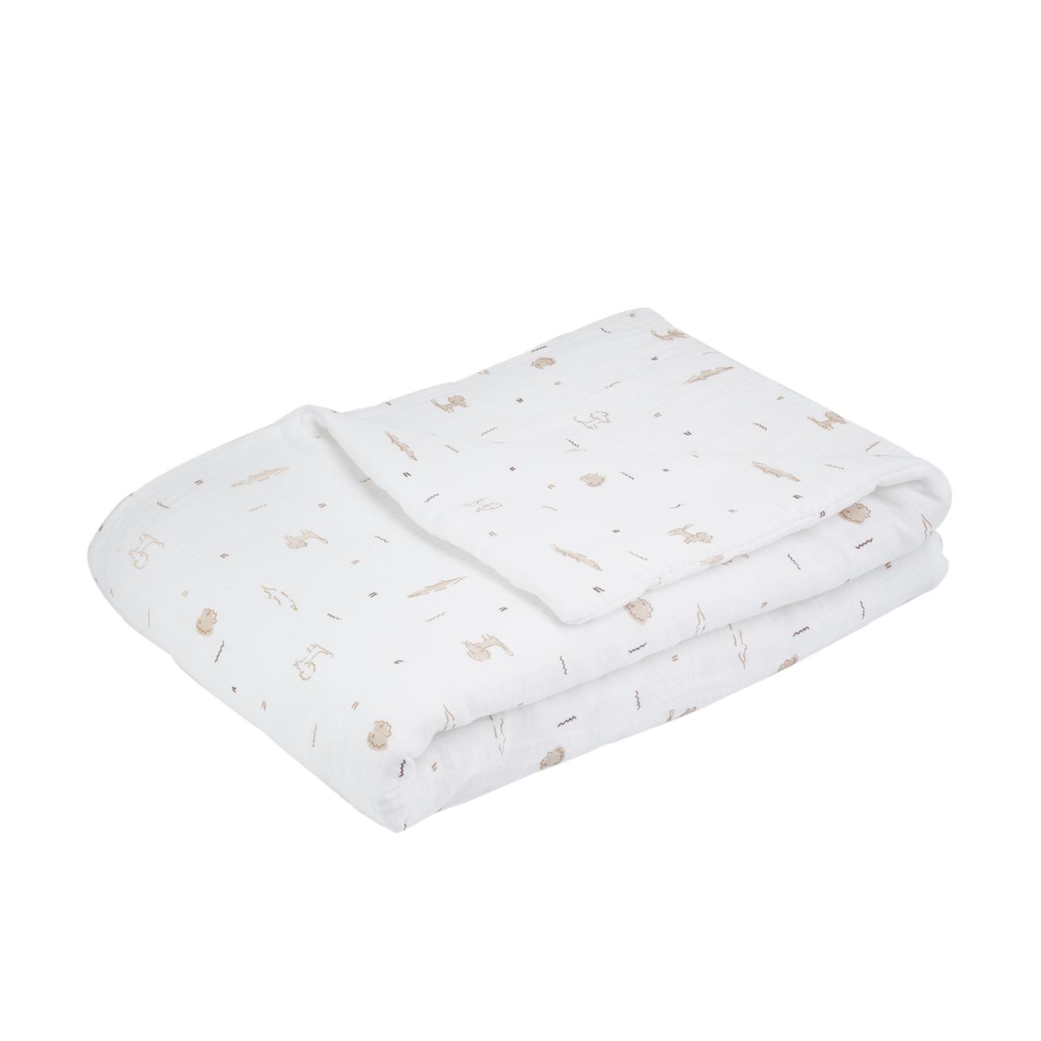Couverture all over Tam Tam BEIGE Trois Kilos Sept
