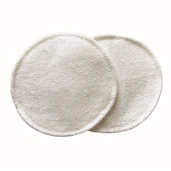 Tigex 6 Coussinets allaitement lavables en viscose bambou Blanc 